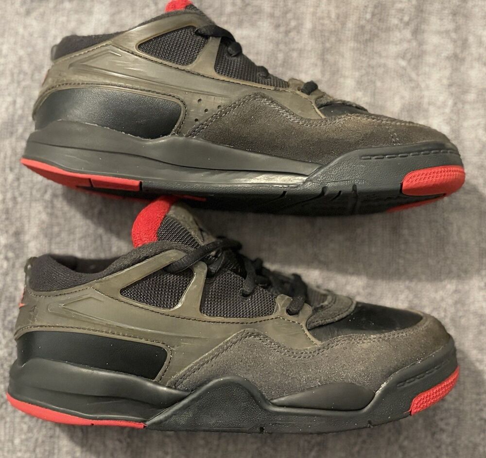 Nike Air Jordan 4 RM PS Bred Black Red Kids Size 2.5Y FQ7936-060